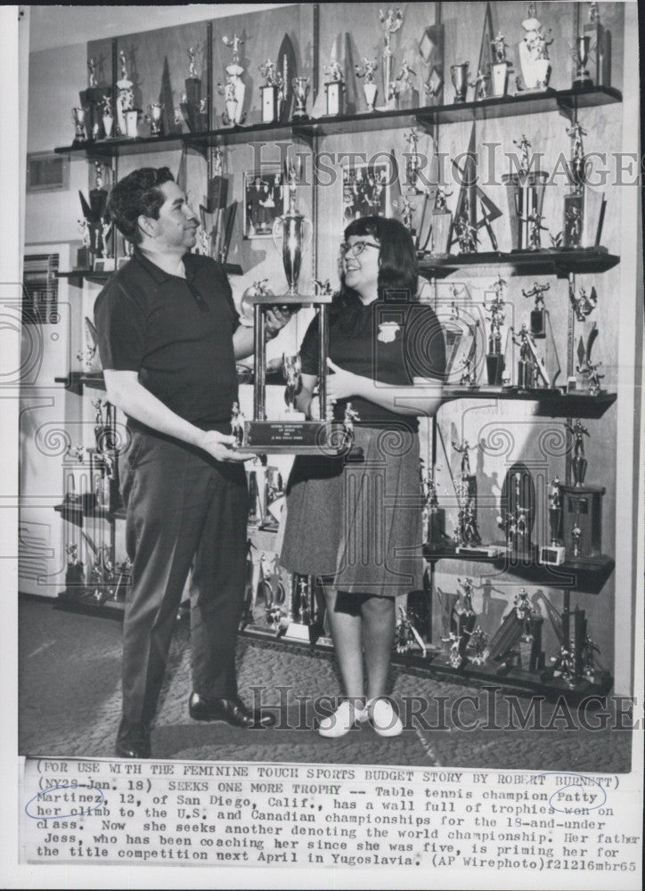 Table Tennis Champion Patty Martinez Us Canadian Championship