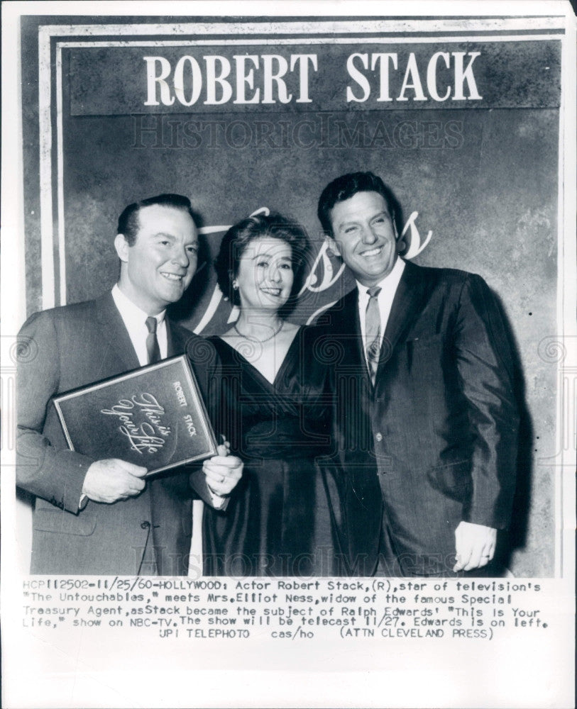 1960 Actor Robert Stack This Is Your Life Press Photo Historic Images