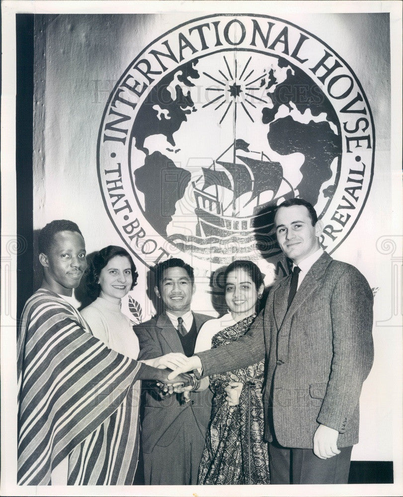 1957 Chicago, Illinois International House Press Photo