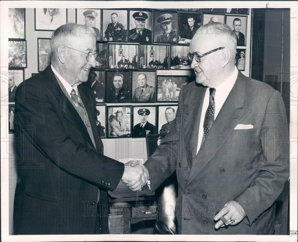 1954 Colorado Springs, Colorado Police Chief IB (Dad) Bruce Press Photo