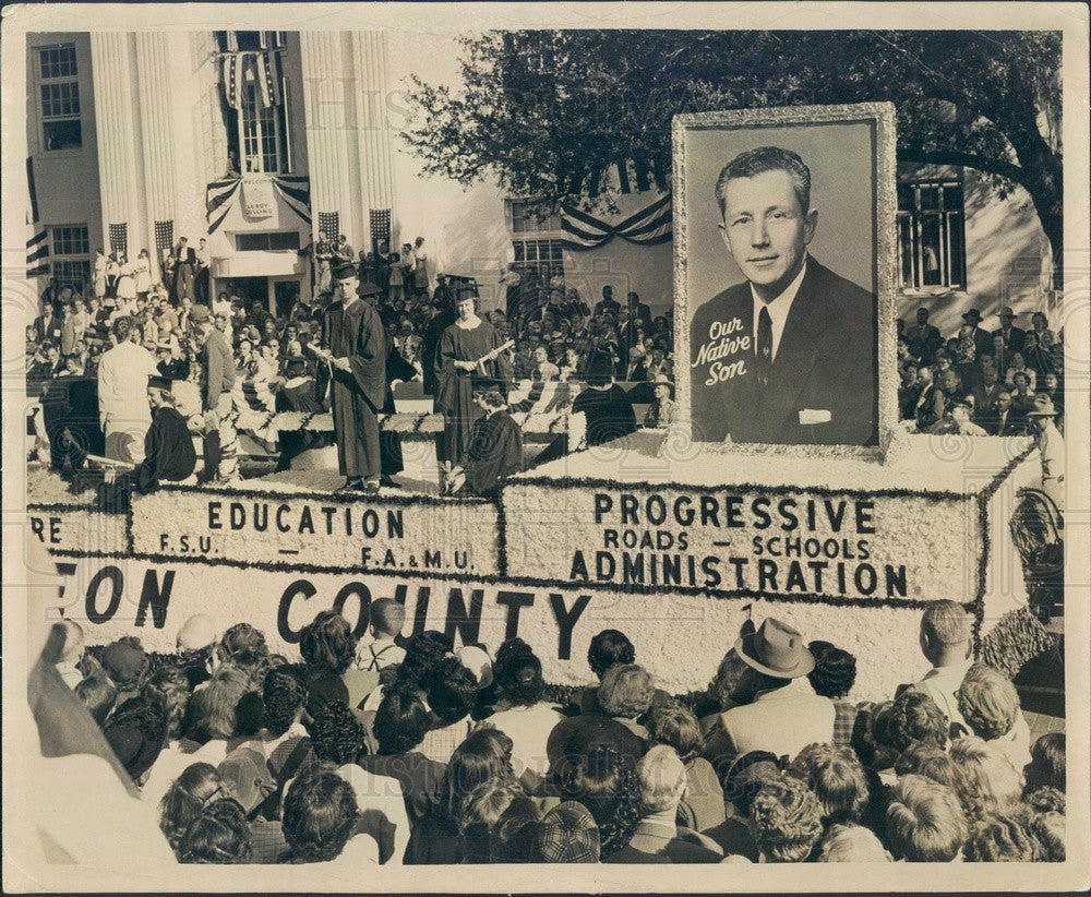 1955 Florida, Governor Collins Inaugural Parade Press Photo