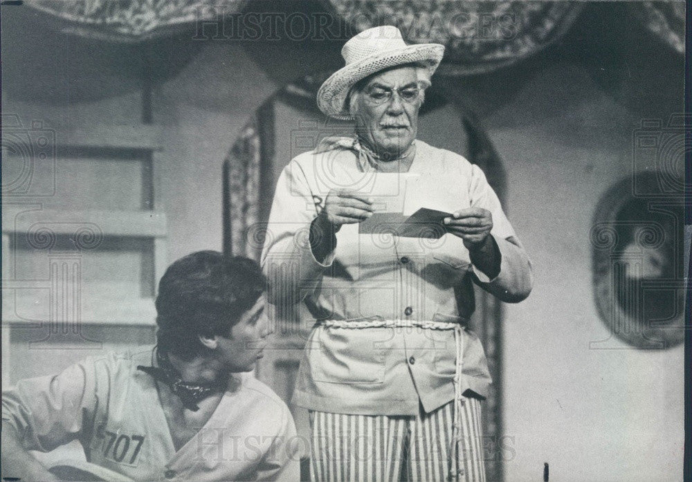 1984 Actors Cesar Romero & Jim Howard in My Three Angels Press Photo