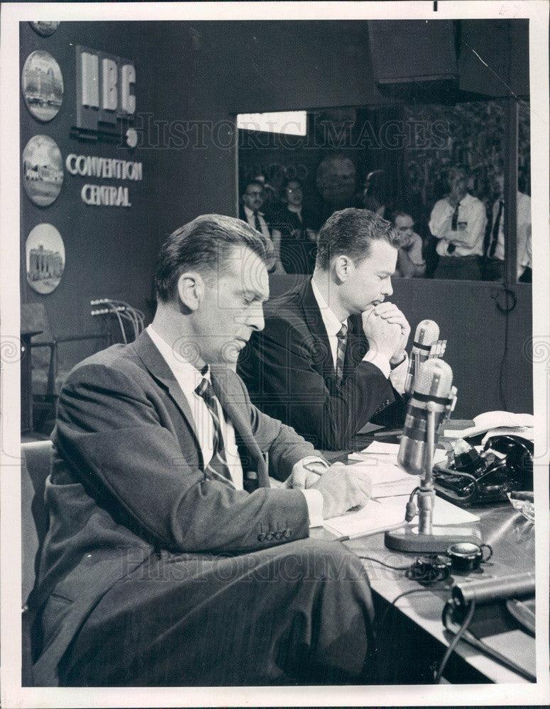 1971 NBC News Anchormen Chet Huntley & David Brinkley Press Photo