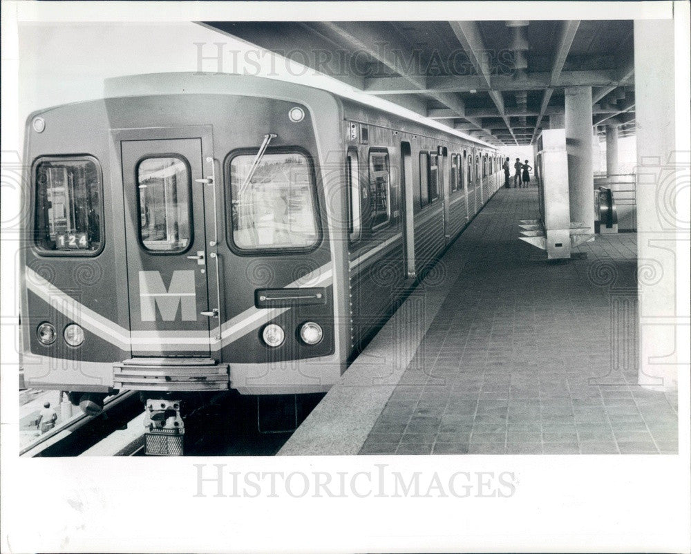 1984 Miami, Florida Metrorail Mass-Transit Rail System Press Photo - Historic Images