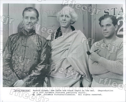 1986 Actors Ronald Colman, Sam Jaffe, Dir Frank Capra in 1937 Press Photo ads455 - Historic Images
