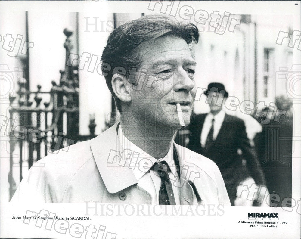 1989 British Actor John Hurt in Film Scandal Press Photo adt205
