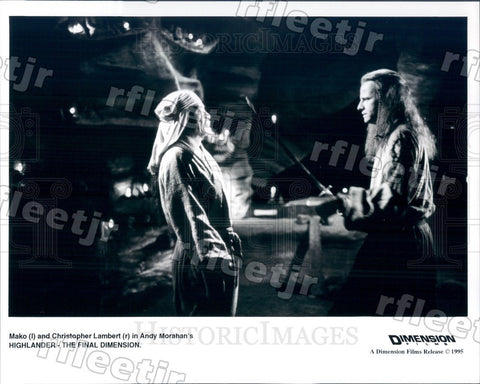 1995 Actors Mako & Christopher Lambert in Film Highlander Press Photo adt557 - Historic Images