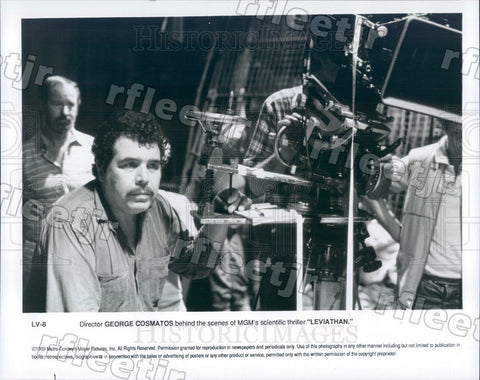 1989 Greek/Italian Director George Cosmatos Filming Leviathan Press Photo adx129 - Historic Images