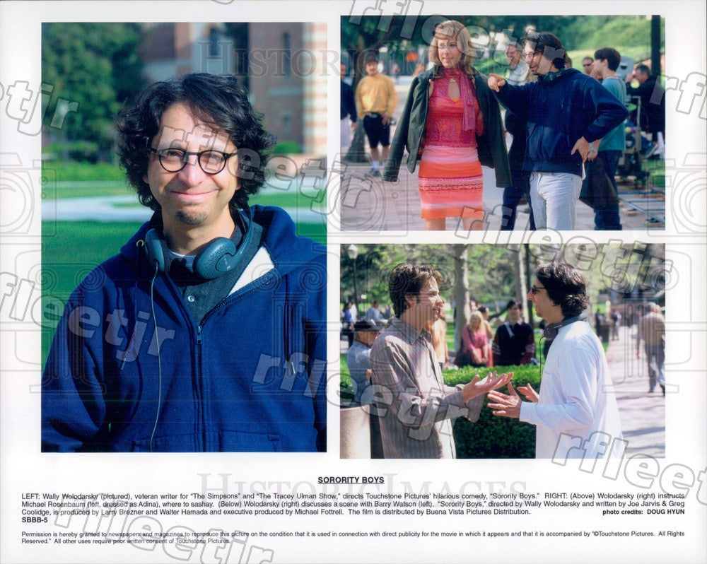 2002 Director Wally Wolodarsky, Actors Michael Rosenbaum Press Photo ady135