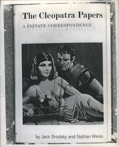 1963 Press Photo cleopatra papers, jack brodsky