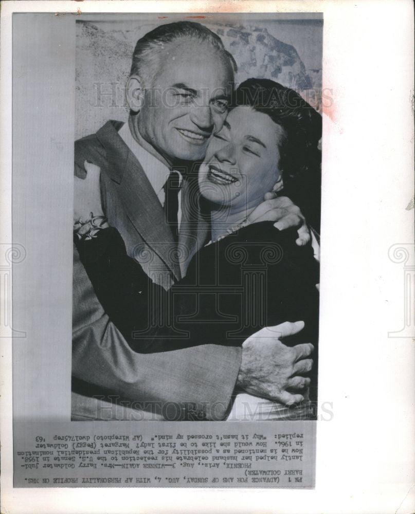 1963 Press Photo Mrs Barry Goldwater Historic Images