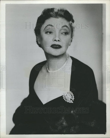 1954 Press Photo Katharine Cornell stage actress - Historic Images