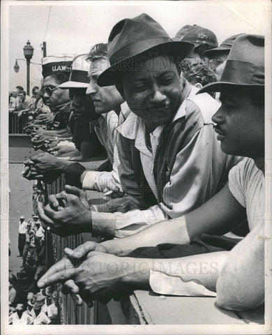 1955 Press Photo Ford Motor Workers - Historic Images