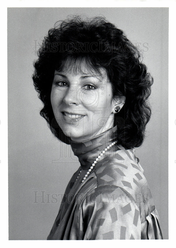 1990, Nancy McCauley news reporter WJBK - Historic Images