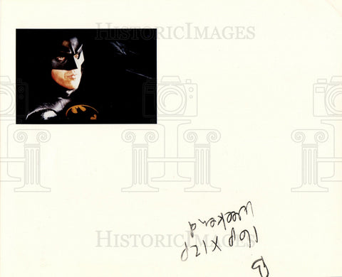 1988 Press Photo Michael Keaton Actor Batman Movie - Historic Images