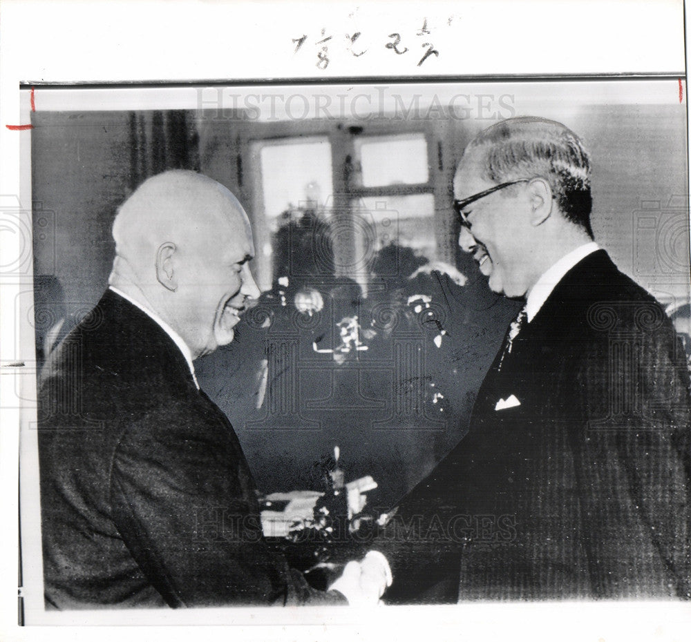 1963 Khrushchev Handshake Un Chief U Thant Historic Images