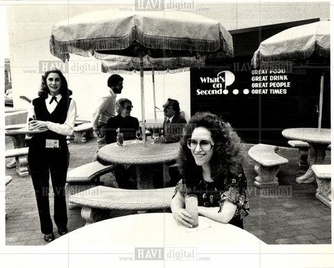 1981 Press Photo What's on Second restaurant - Historic Images