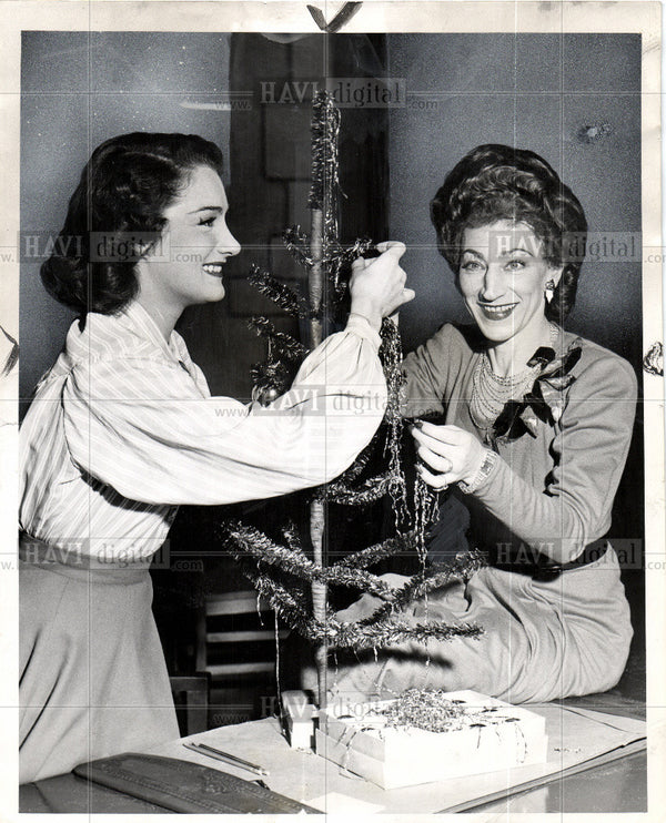 Doris Dowling (left) & Hilda Vaughn 1947 Vintage Photo Print - Historic ...