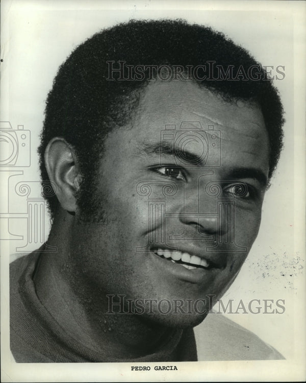 1974 Press Photo Milwaukee Brewers baseball player, Pedro Garcia, a sp ...