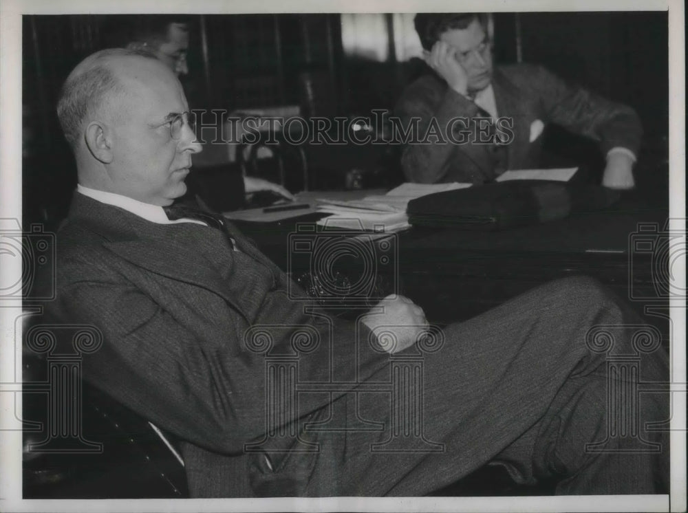 1938 Solicitor General Stanley Reed at Senate Judiciary Committee ...