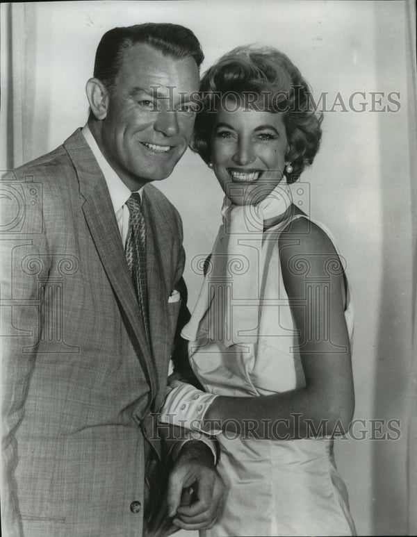 Actor Dennis O'Keefe with Eloise Hardt in The Dennis O'Keefe Show ...