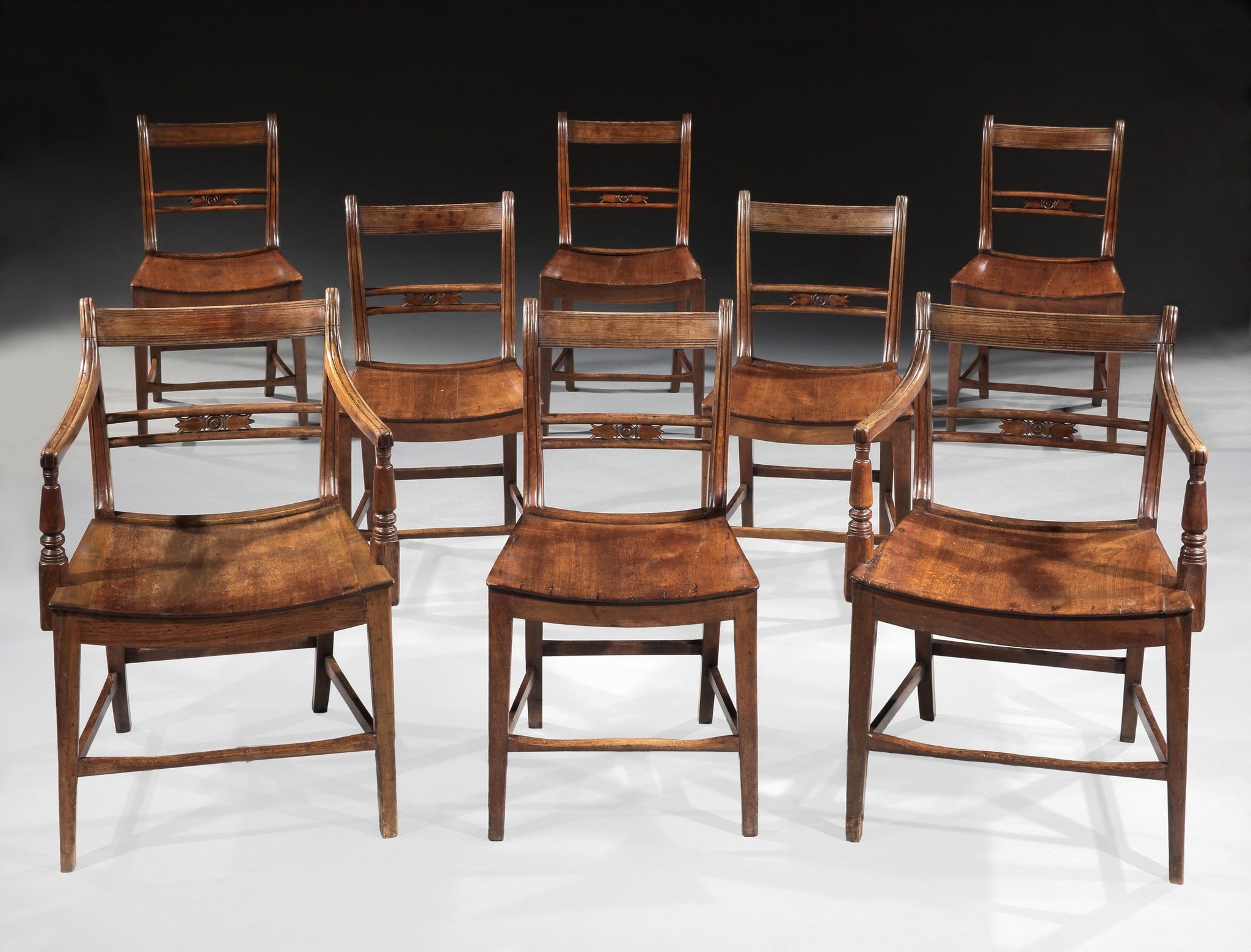 Set Of Eight Dining Room Chairs