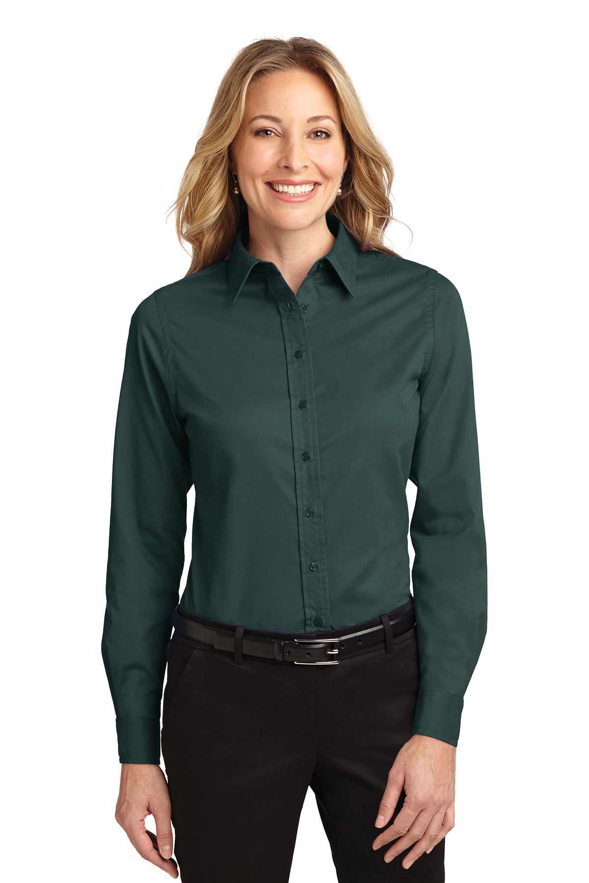Womens Port Authority® Long Sleeve Easy Care Shirt L608 - Chef Duds