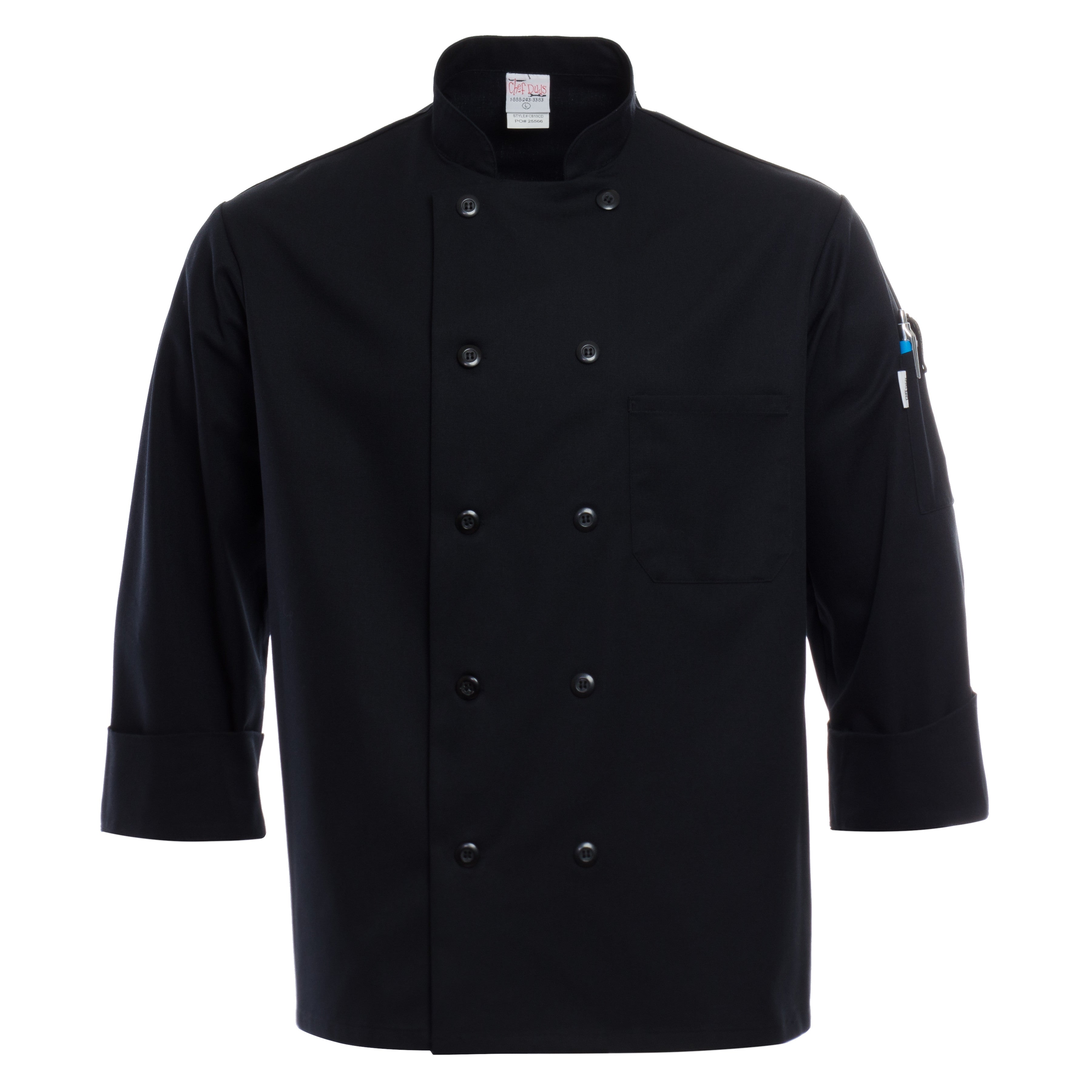 Black Chef Coat | Chef Duds