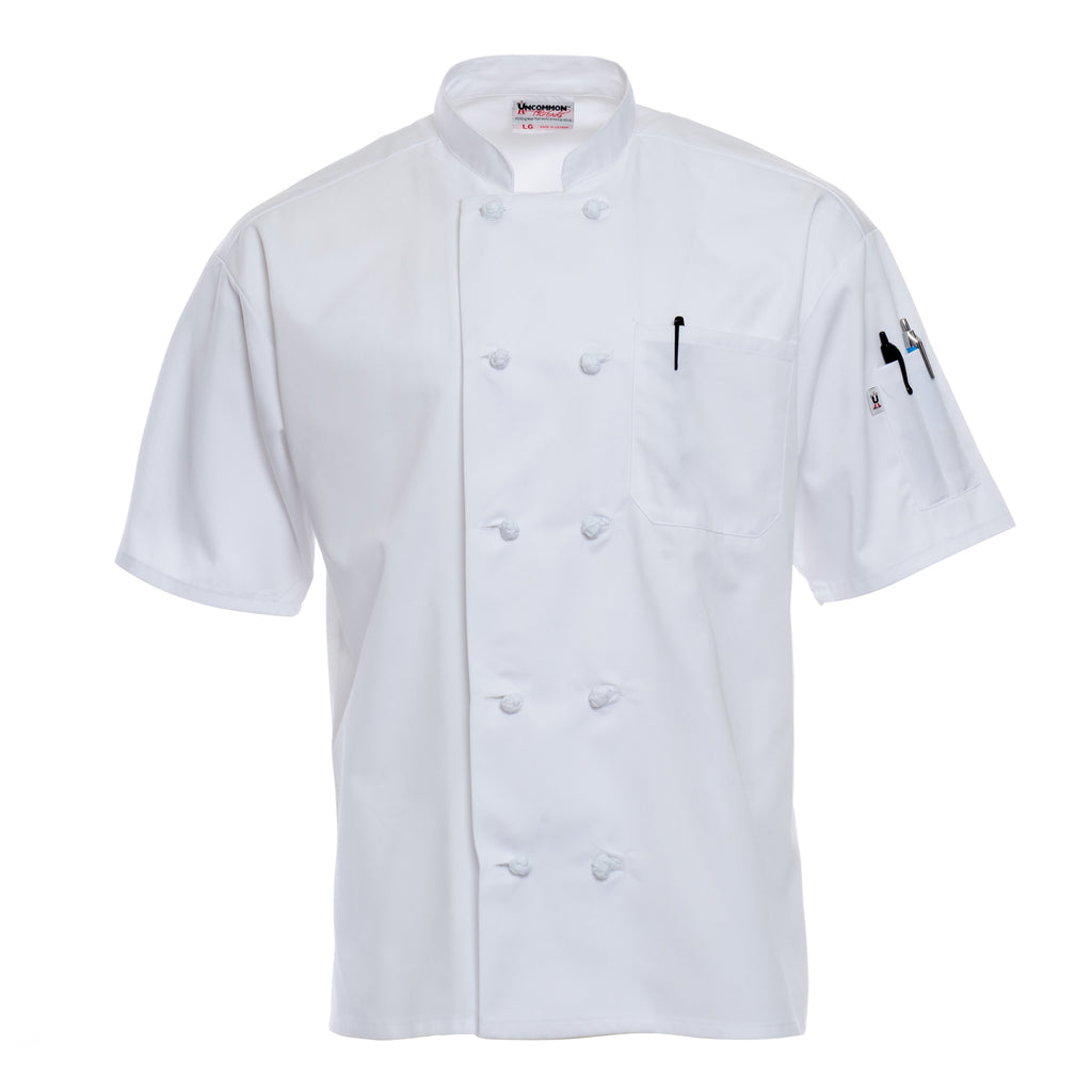 White Short-Sleeve Chef Coat | Chef Duds