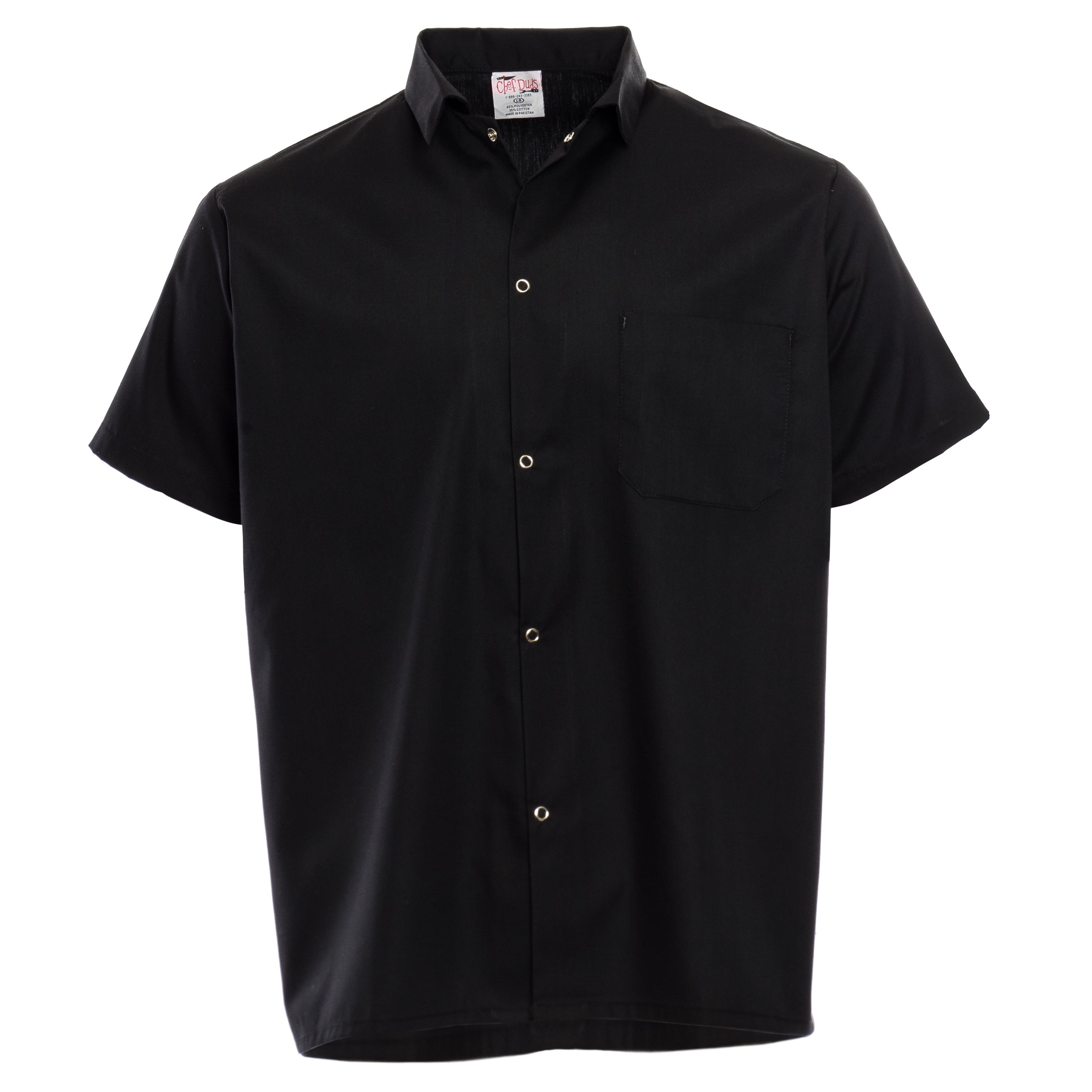 Black Chef Duds Basic Cook Shirt 601