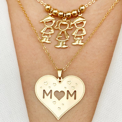 Boyfriend's Mom Necklace & Earring Set-You raised in love | Custom Heart  Design