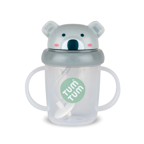 Tasse anti-fuite avec paille lestée - Panda – Les Baby's