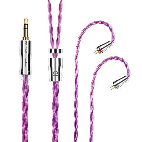 KBEAR - 4 Core 6N Single Crystal Copper Upgraded Cable