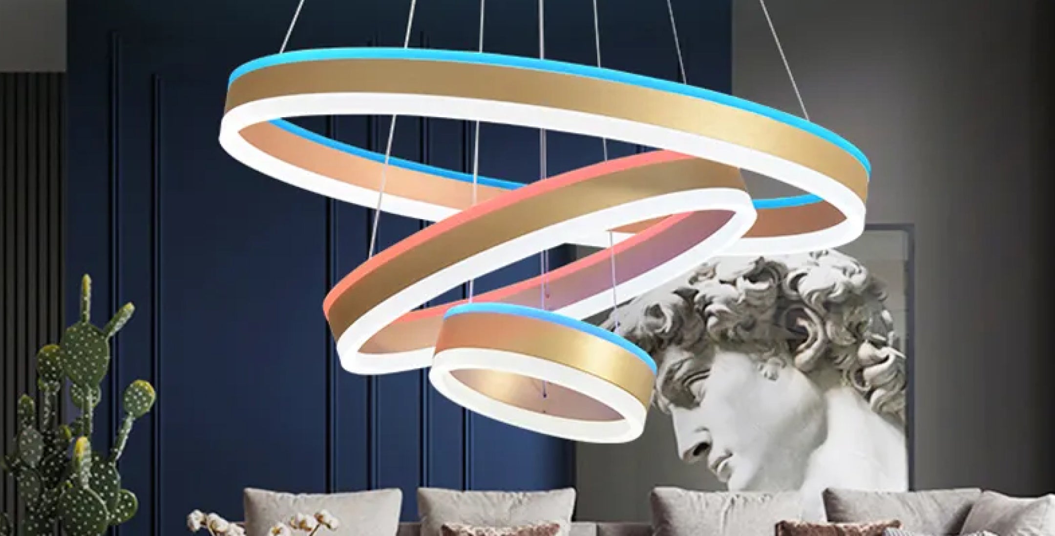 Customized Modern Simple Acrylic Round Circle Ring LED Lamp Bedroom Study  Restaurant Stylish Multi-Circular Chandelier Light - China Chandelier,  Pendant | Made-in-China.com
