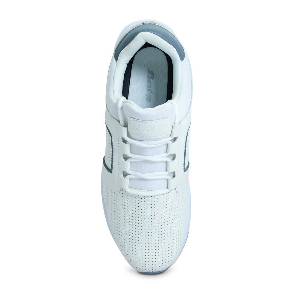 bata white casual shoes