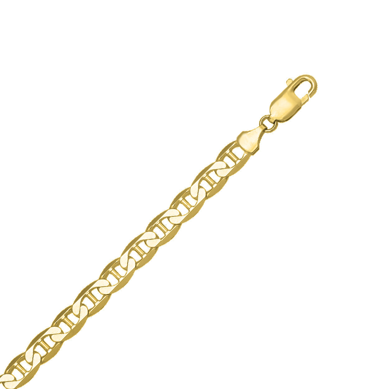 7mm Gold Marine Style Bracelet