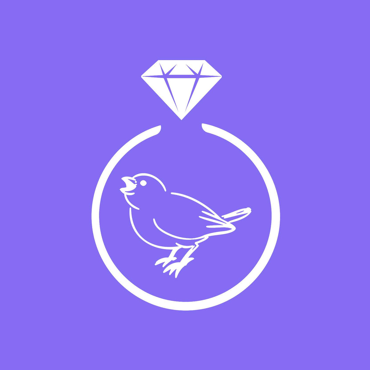 AA Logo with Sparrow Purple