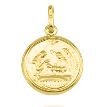 10KT Gold Baptism Medallion