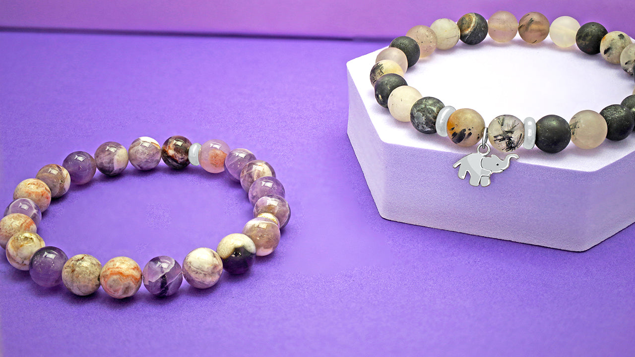 Beaded Bracelets with Charms