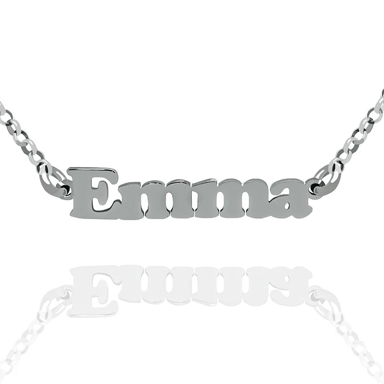 Sterling Silver Emma Name Necklace