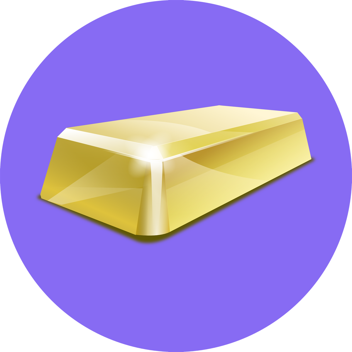 Gold Bar Icon Purple