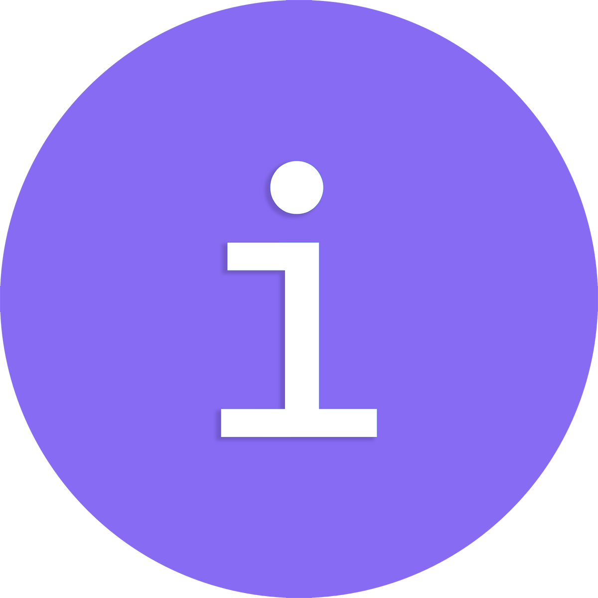 Information Icon Purple