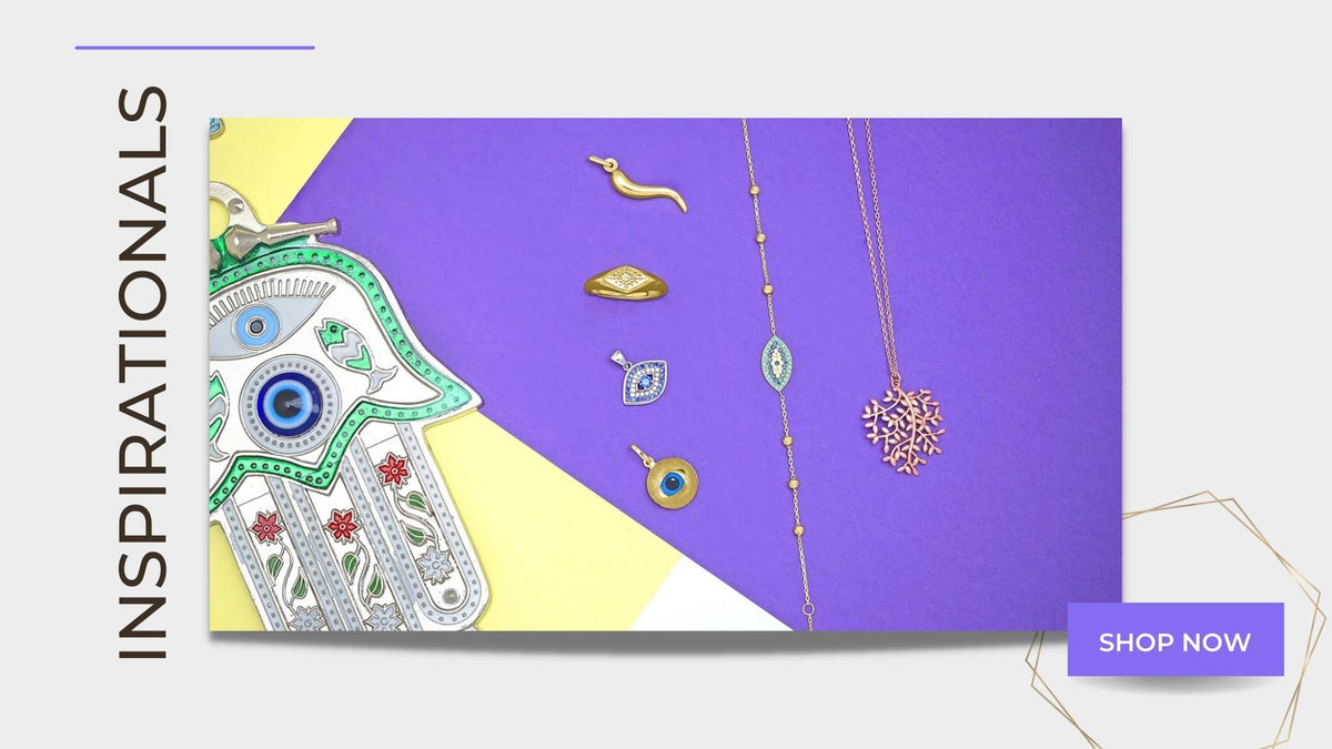 Inspirational Jewellery with Evil Eye Hamsa Amulet