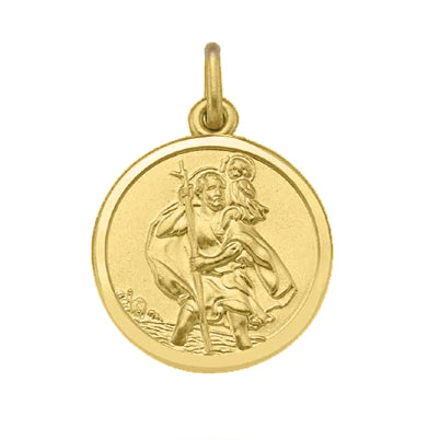 14KT Gold St. Christopher Medallion