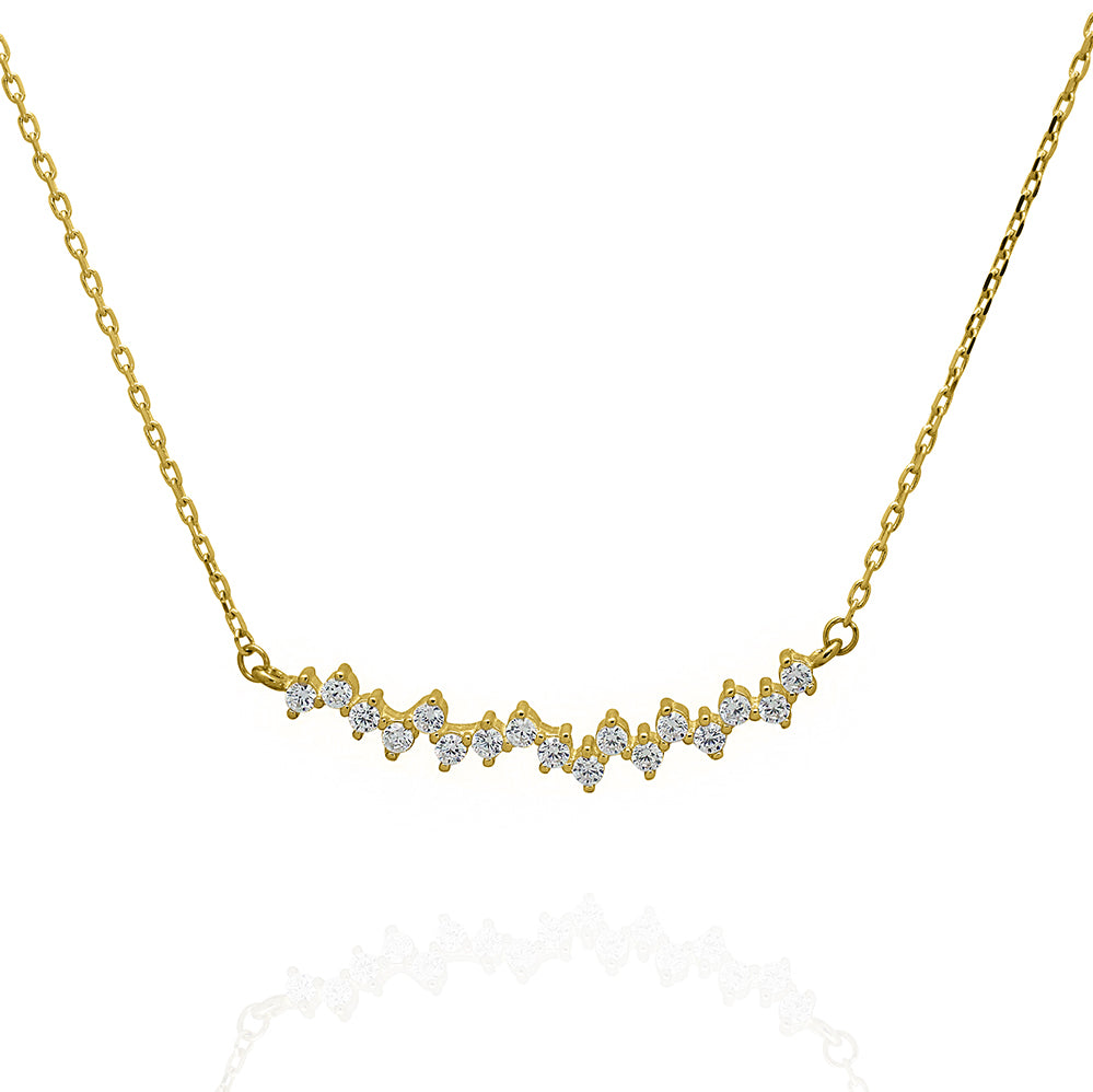 10KT Gold Pulse Necklace