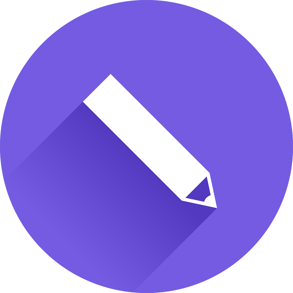 Pencil Icon Purple