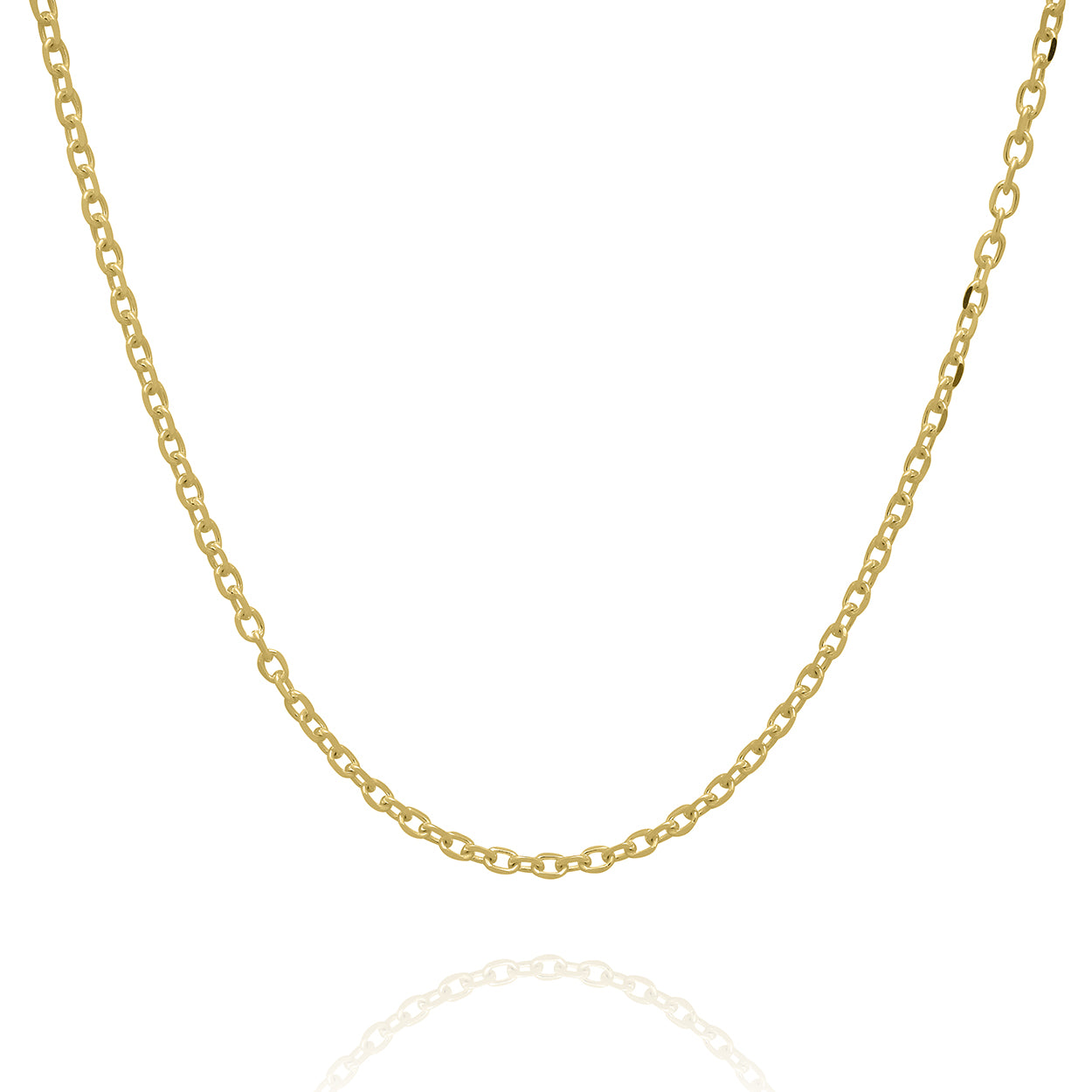 1mm Gold Rolo Chain