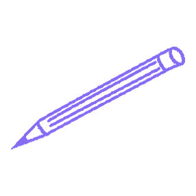 Purple Pencil Icon