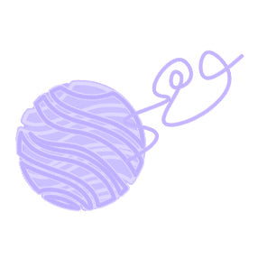 Purple Yarn Icon