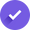 Purple Check Mark Icon